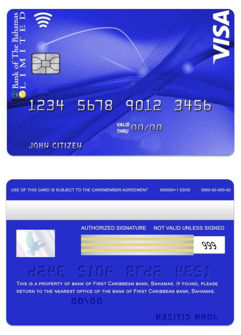 Bahamas Bank of Bahamas VISA Classic Card
